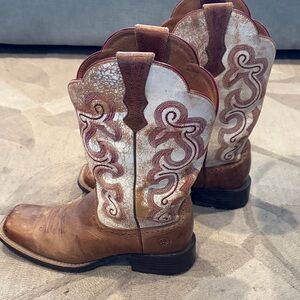 Ariat Tan Leather Western Boots